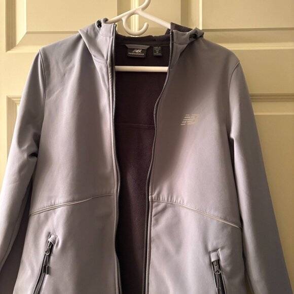 Grey New Balance Zip-Up Fleece-Line Jacket - Picture 2 of 9